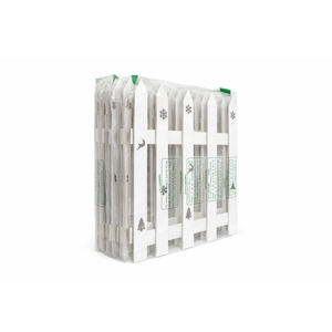 8 Pcs Christmas Tree Fences 15.75"L x 11.8"w Wooden Tall White Picket Fence Gate Decoration Around Christmas Tree Barrier Border for Dog Pets Baby Kids Xmas Holiday Wedding Garden Home Party