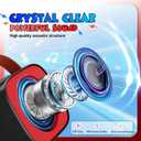 Cool Mini Karaoke Machine Toys: Kids Toys Xmas Birthday Gifts Age 3-12+ LED Portable Bluetooth Speaker with 2 Wireless Microphone Stocking Stuffers Gift Toy for 4 5 6 7 8 9 Years Old Girls Boys (Black)