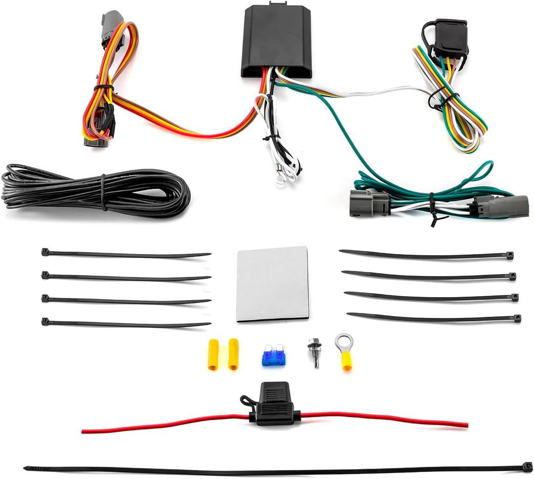 WeiSen Custom 4-Way Trailer Wiring Harness Towing Hitch Wiring Compatible with Bronco Sport 2021-2025