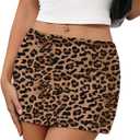 Danysu Stretchy Mini Skorts Low Waist Skirt with Shorts Side Slit 2025 Sports Daily Going Out Outfits, Large