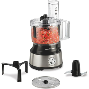 Hamilton Beach Food Processor & Vegetable Chopper for Slicing, Shredding, Mincing, and Puree, 10 Cups + Easy Clean Bowl Scraper, Black and Stainless Steel (70730) Hamilton Beach Food Processor & Vegetable Chopper for Slicing, Shredding, Mincing, and Puree, 10 Cups + Easy Clean Bowl Scraper, Black and Stainless Steel (70730)