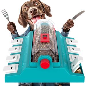 KADTC Dog Puzzle Toy, XL Size, 2 Levels of Challenge, Paw-Activated Rolling Treat Dispenser, Slow Feeder & Mental Stimulation for Medium/Large Dogs Enrichment Toys (Matisse green)