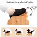 StrongTek Ergonomic Rocking Foot Rest for Under Desk, Adjustable Foot Stool with Non-Slip Surface, Three Positions for Comfort & Stability, Enhances Posture & Circulation, Ideal for Office & Home Use