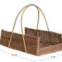 Creative Co-Op Decorative Handwoven Rattan Hanging Basket, Natural