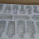 Clear Bud Vases Bulk 32, Small Flower Vases for Wedding, Glass Vintage Vase Set for Centerpieces, Reception, Home