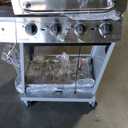 Charbroil Performance Series Convective 4-Burner with Side Burner Cabinet Propane Gas Grill, Stainless Steel - 463354021 (Silver)