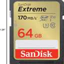 SANDISK 64GB Extreme SDXC UHS-I Memory Card - C10, U3, V30, 4K, UHD, SD Card - SDSDXV2-064G-GNCIN