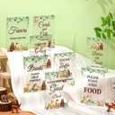 Yousoontic 8 Pcs Woodland Table Signs for Baby Shower Decorations Baby Shower Table Decorations Thank You Acrylic Sign Centerpieces with Stand 5 x 7" for Party Decor
