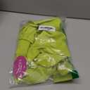 Halife Bathing Suit Cover Up for Women V Neck Summer Bikini Swimsuit Coverup Short Sleeve Beach Coverup Dress Vacation Outfits Neon Green, Medium