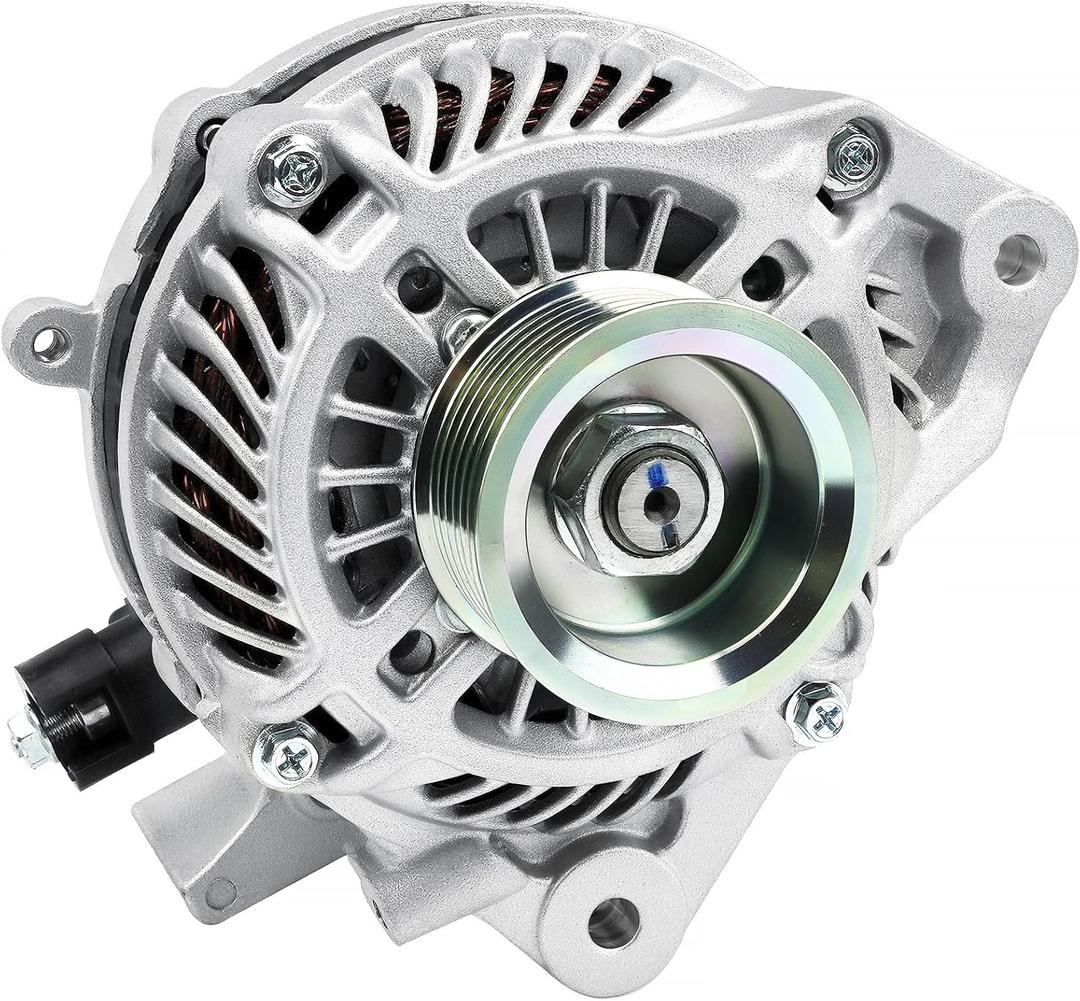 New Alternator Compatible with 2006-2011 Honda Civic 1.8L L4, 80A 12V, 7-Groove Pulley, Replace# 11176, 31100RNAA01, 31100RNAA01RM, 31100RNAA012M2, AHGA67, A002TC1391, SB347 11176N