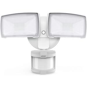 LEPOWER 30W LED Security Lights Motion Sensor Outdoor, 3200LM, 5500K, IP65 Waterproof, Hardwire 2 Head Motion Detector Flood Light for Garage, Yard, Porch