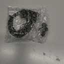 Basics Wired Earbuds with Microphone, inEar Headphones, USBC, 4.2 ft Cable, S/M/L Ear Tips, Black