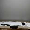 Claiks Electric Standing Desk, Adjustable Height Stand up Desk, 24x48 Inches Sit Stand Home Office Desk with Splice Board, Black Frame/ Rustic Brown Top