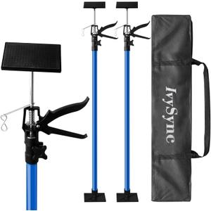 Cabinet Jack for Installing CabinetAdjustable 3rd Hand Support Pole Extend from 45 to 114 inches,Premium Steel Cabinet Lift Jack Support up to 154 lbs2 Pack with Storage Bag (Dodger Blue)