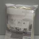 DONREN Linen Sheer Window Curtains, Rod Pocket & Back Tab Modern Semi Sheer Panels Privacy with Light Filter Linen Drapes for Sliding Glass Door/Living Room, Light Yellow, W50 x L96, 2 Pieces