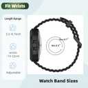 3 Pack Compatible for Samsung Galaxy Watch Ultra Band 47mm, Soft Ocean Silicone Sport Strap Replacement Accessory Watch Band for Galaxy Watch 7 Ultra Women Men