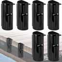JYINCPED Dock Bumper Fender,Boat Dock Bumpers for Edge or Side,6 Pack,Black