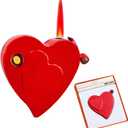 Electronic Lighter, Jet Flame Torch Lighter Electric Lighter Refillable Butane 2 in 1,Cool Windproof Lighter USB Rechargeable Infinity,Creative Love Lighter for Outdoor Indoor Gifts(Red)