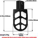 XINGWU Dirt Bike Footpegs Wide Foot Pedals CNC for CRF50 CRF70 CRF110 XR50 XR70 XR110 SSR CT200U KAYO SDG Pit Bike 50cc 70cc 80cc 90cc 100cc 110cc 125cc 150cc Mini Bike Foot Pegs Footrest Black