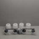 Replay Collection 4-Light Etched Glass Modern Bath Vanity Light Textured Black