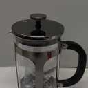 BAYKA French Press Coffee Maker, 4-Level Filtration, Easy to use, Large 304 Stainless Steel Press, Cold Brew Heat Resistant Thickened Borosilicate Pot for Camping Travel Gifts, 34 Ounce, Dark Pewter