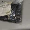 Dynamene Stall Fabric Shower Curtain - 54 inch Wide Waffle Weave Weighted Thick Cloth Shower Curtains for Bathroom, Neutral Heavy Duty Hotel Spa Luxury Bath Curtain Set with 10 Hooks, 54x72, Black