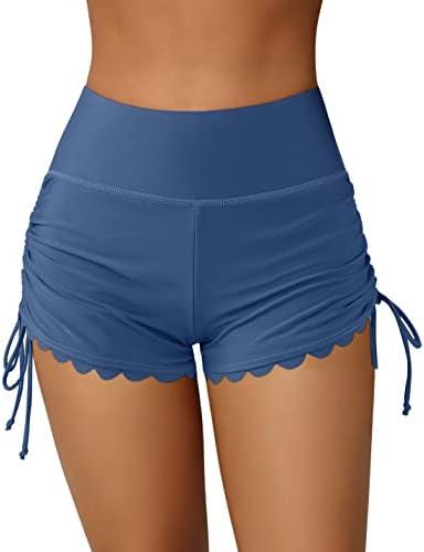 ATTRACO Women Swim Shorts High Waisted Swimsuit Shorts Swim Bottom Board Shorts, Medium 