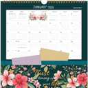 2026 Wall Calendar - 2026 Pocket Calendar, 11.7" x 11.7", 2026 Calendar with Pockets, Jan. 2026 - Dec. 2026, 2026 Wall Calendar 12 Month with One Pockets, Calendars for Office School Home, Golden Twin Wire Binding, Premium Paper - 12 Different Floral