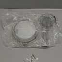 OVENTE Wall Mounted Lighted Makeup Mirror, 7" Double Sided 1X/7X Magnifying Vanity Mirror for Bathroom with LED Lights, Cordless, 360 Rotation and 13" Extendable Arm, Nickel Brushed MFW70BR1X7X