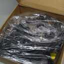 Brightever LED Outdoor String Lights 100FT Patio Lights with 52 Shatterproof ST38 Vintage Edison Bulbs, Outside Hanging Light Waterproof for Porch, Deck, Garden, Backyard, Balcony, 2700K Dimmable (100FT-Warm White, Black Wire)