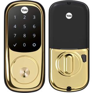 Yale Assure Lock - Touchscreen Keypad Door Lock in Brass