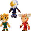 2026 World Cup Mascots Plush Toys Set, 8 Inch Soft Mascot Dolls, Gift for Fans, World Cup Merchandise（3PCS）