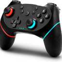 Pro Controller for Switch, Switch Lite & OLED - Adjustable Turbo, Dual Vibration, Ergonomic Non-Slip Gamepad Joystick