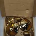 Gold Taper Candle Holders for Pillar Candles, Brass Candlestick Holders, Skinny Candle Holder Decor for centros de mesa Table Centerpiece