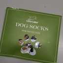 EXPAWLORER Anti Slip Dog Socks to Prevent Licking Paws, Dog Shoes for Cold Winter, Dog Booties for Hardwood Floors, Dog Boots & Paw Protectors with Grippers for Small Medium Large Senior Dogs Khaki, XS