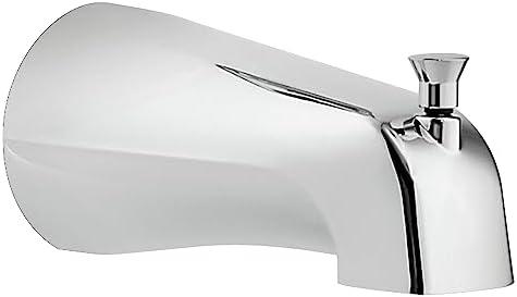 Moen Chrome Replacement Tub Spout with Lift-Rod Diverter, 1/2-Inch Slip-fit CC Connection, 3801