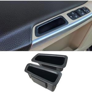Vesul Front Row Door Side Storage Tray Compatible with Volvo XC60 2009-2017 Armrest Phone Container Door Organizer Handle Pocket ABS Tray Insert Glove Pallet