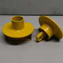 METOWARE Lunette Eye Lock Tow Drawbar Lock Heavy-Duty Steel Trailer Lock Fits All 2-1/2 to 3 Inch Lunette Eyes (Yellow)