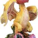 Ebros Colorful Fruits and Vegetables Dragon Figurine by Stanley Morrison Medieval Fairy Garden Dungeons and Dragons Fantasy Decor Accent Sculpture (Yellow Onion)