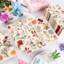 100 Pcs Floral Paper Napkins Watercolor Flower Disposable Paper Hand Towels Vintage Spring Plants Guest Napkins for Wedding Birthday Table Decor Party Supplies4.3"*7.8"