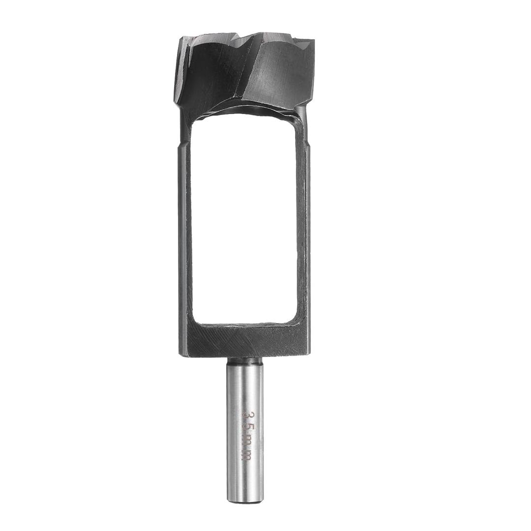 HARFINGTON Wood Tenon Dowel Plug Cutter 35mm Metric Tenon Dowel Cutting Tools Drill Bit High Speed Steel Wood Plug Dowel Cutter with Round Shank for Woodworking Furniture Making