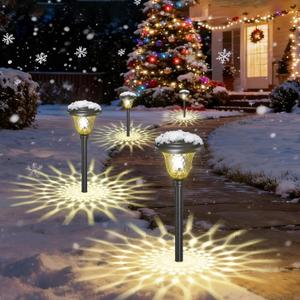 Beau Jardin 8 Pack Solar Pathway Lights Stainless Steel Outdoor Solar Powered Light Waterproof Glass High Lumen for Garden Landscape Path Yard Walkway Patio Driveway Outside White Color Changing Black Beau Jardin 8 Pack Solar Pathway Lights Stainless Steel Outdoor Solar Powered Light Waterproof Glass High Lumen for Garden Landscape Path Yard Walkway Patio Driveway Outside White Color Changing Black