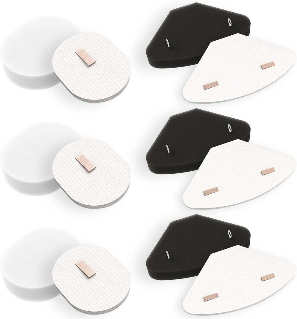 IP3251 Filters Replacement for Shark IP3251C,IP3252,IP3124,IP3225, IP3253, IP3150 Cordless PowerDetect Vacuum, 3 Pack Handheld Vacuum Pre-Motor Filters + 3 Pack Auto-Empty Dock Pre-Motor Filter