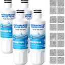 LT1000P Water Filter Replacement Fit for L-G Lt1000P/PC/PCS Compatible with L-G Models ADQ747935, ADQ74793501/02, MDJ64844601, LMXS30796S Water Filters with ADQ73334008 Air Filter, 4 Combo By AVXBYR