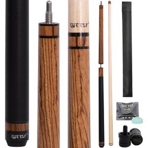 CUEELF Break Jump Cue Hard Maple Shaft 13.5mm Bakelite Tip, 21 oz