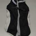 FUAMEY Dog Coat for Medium Dogs,Waterproof Dog Winter Jacket with Harness Built in Puppy Cold Weather Coats Reflective Pet Vest with Zipper Warm Fleece Dogs Snowsuit Windproof Black M (M(chest:21in))