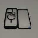 Miracase Magnetic for iPhone 15 Pro Max Case 6.7'' [Compatible with Magsafe] Full-Body Drop Proof Bumper Phone Case for iPhone 15 Pro Max with Built-in 9H Tempered Glass Screen Protector, Black