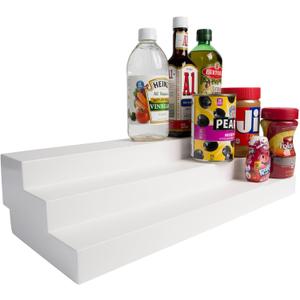 Dial Industries 3 Tier Adjustable Canned Goods Shelves for Kitchen Cabinet and Pantry Organization
