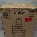 Carry On Suitcase Hardside Built In TSA Lock & USB Port Silent Double Spinner Wheels Maximum Underseat Carry-On Bag For American & United Approved Airlines( 18x14x8" ,Cream/Tan )
