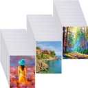 100 Pcs Sublimation Blanks for Picture Frame 8.5 x 11 Inch Double Sided Sublimation Blanks Canvas Heat Transfer Canvas Sheets Printable Inkjet Pads for Painting DIY Photos Murals Backdrops